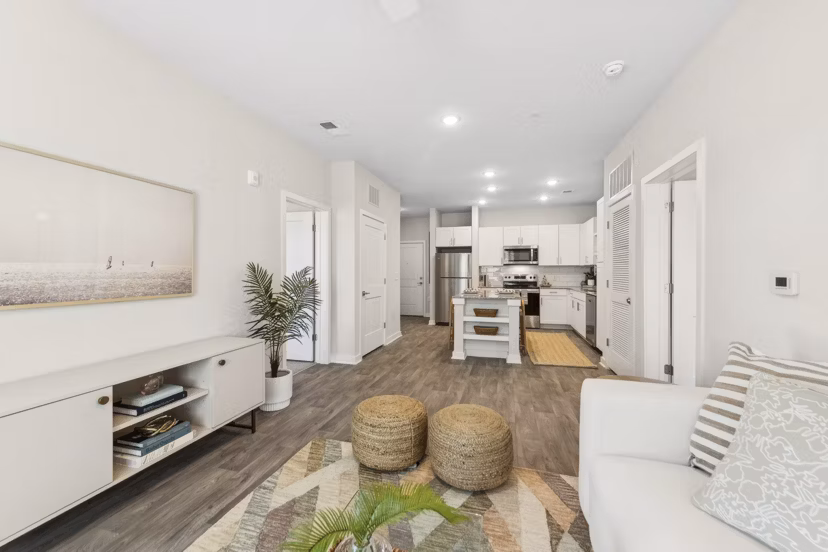 living room at Ascend Brunswick Village Apartments