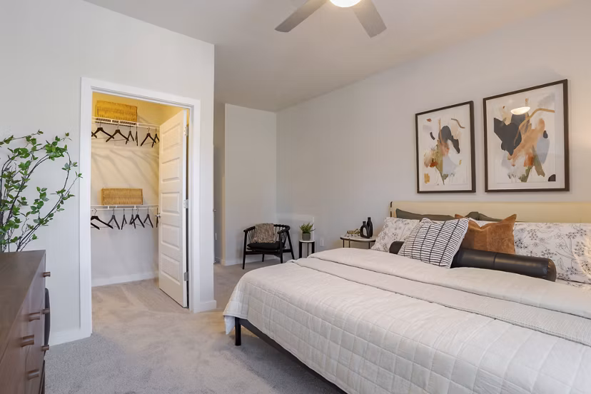 bedroom at Ascend Cottages at Highland Square Apartments 