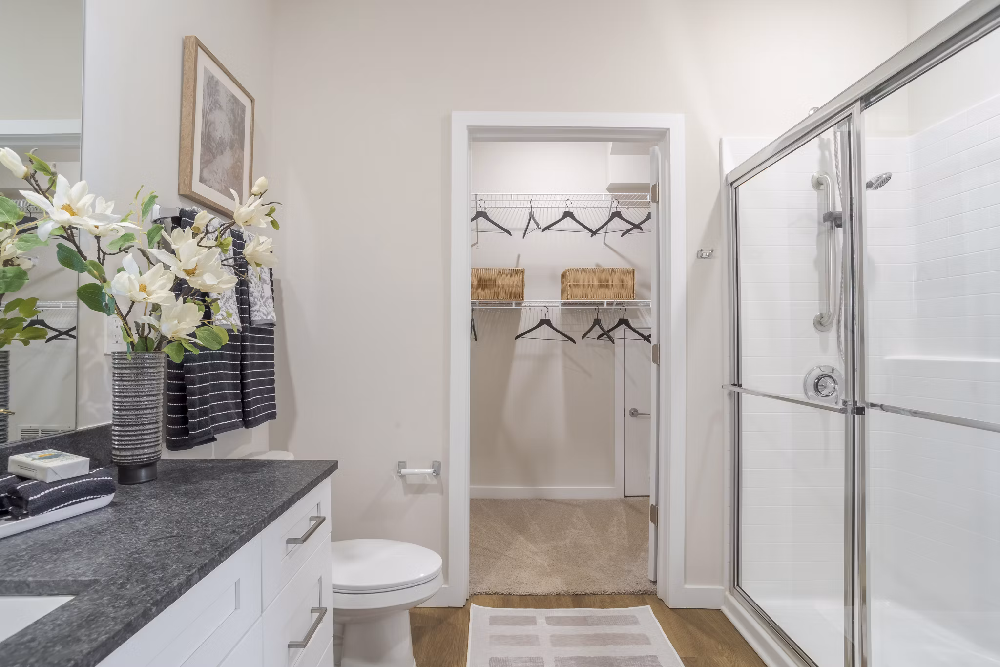 bathroom at Ascend Cottages at Highland Square Apartments 