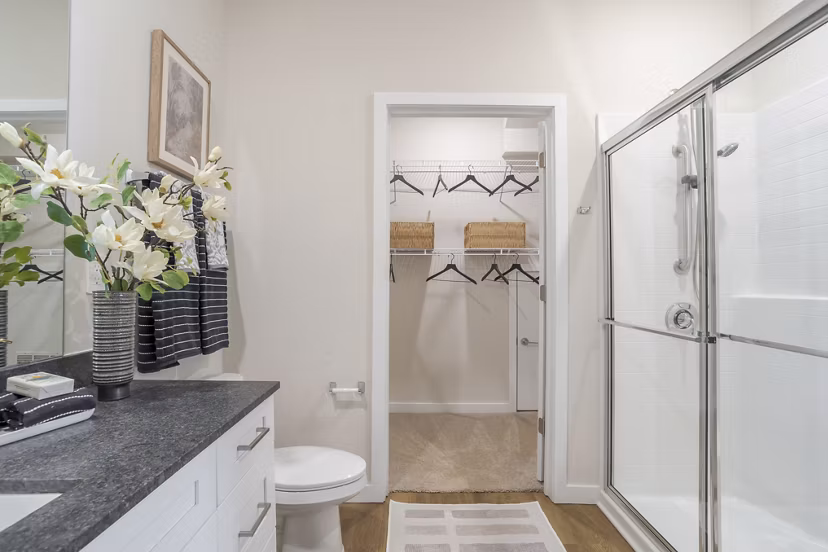 bathroom at Ascend Cottages at Highland Square Apartments 