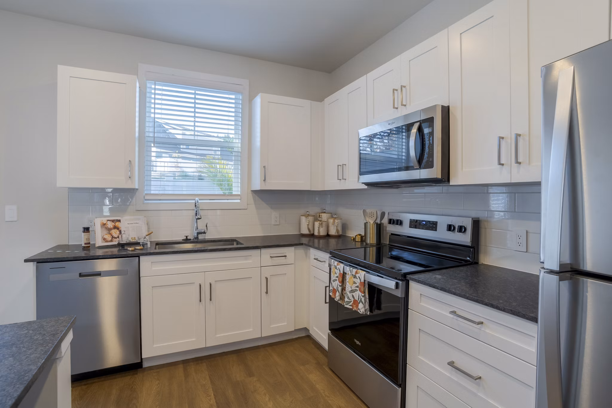 kitchen at Ascend Cottages at Highland Square Apartments 