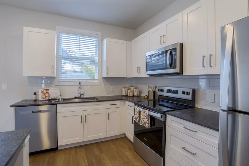 kitchen at Ascend Cottages at Highland Square Apartments 