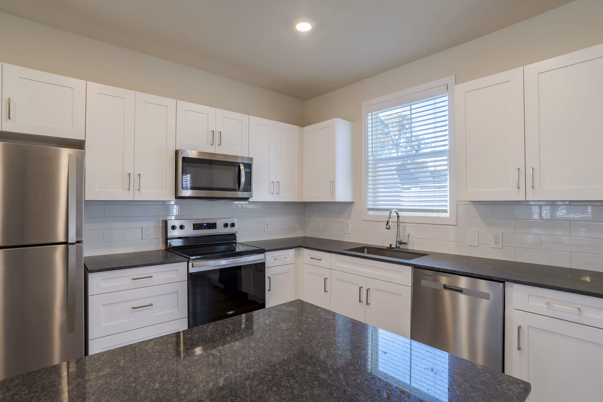 kitchen at Ascend Cottages at Highland Square Apartments 