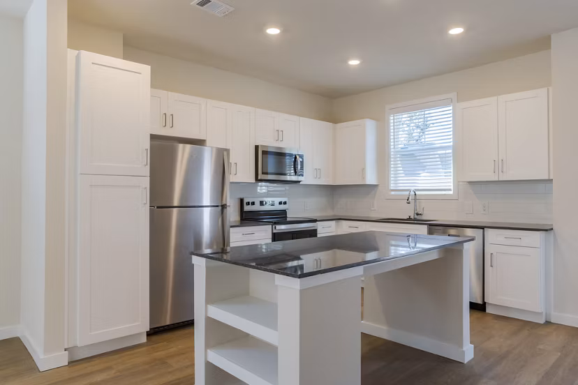 kitchen at Ascend Cottages at Highland Square Apartments 