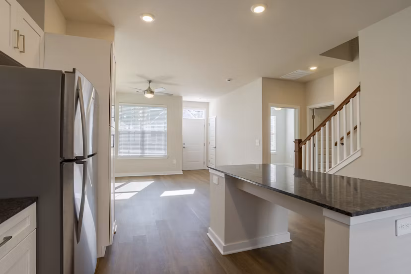 living room at Ascend Cottages at Highland Square Apartments 