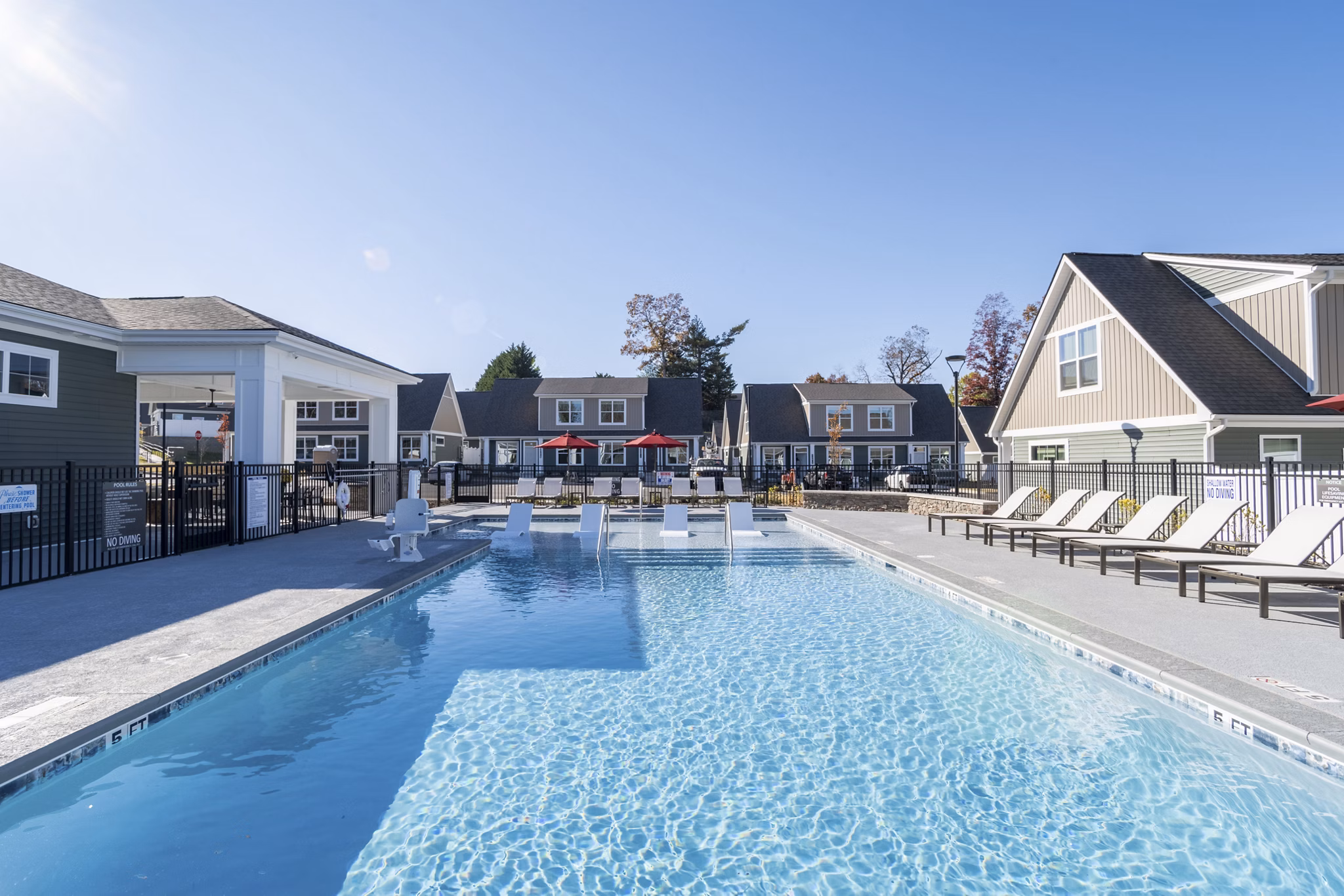 pool at Ascend Cottages at Highland Square Apartments 