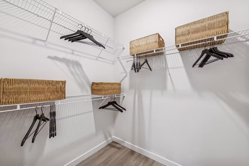 bedroom closet at Ascend Morganton Park Apartments