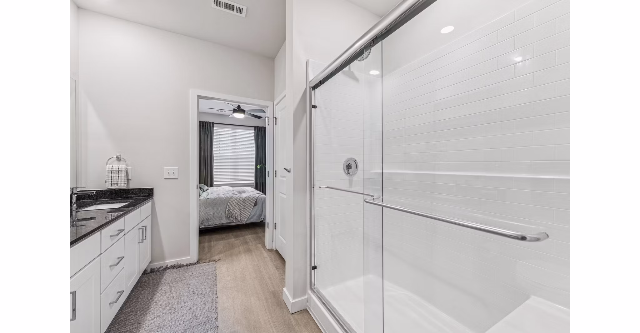 bathroom at Ascend Morganton Park Apartments