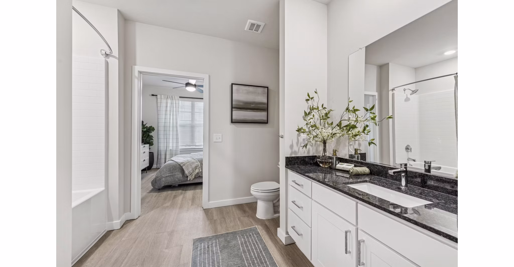 bathroom at Ascend Morganton Park Apartments