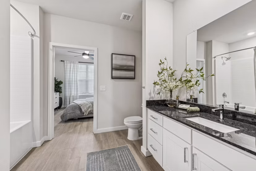 bathroom at Ascend Morganton Park Apartments