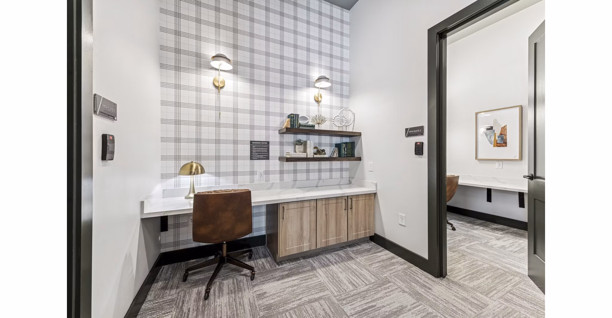 clubhouse business center at Ascend Morganton Park Apartments