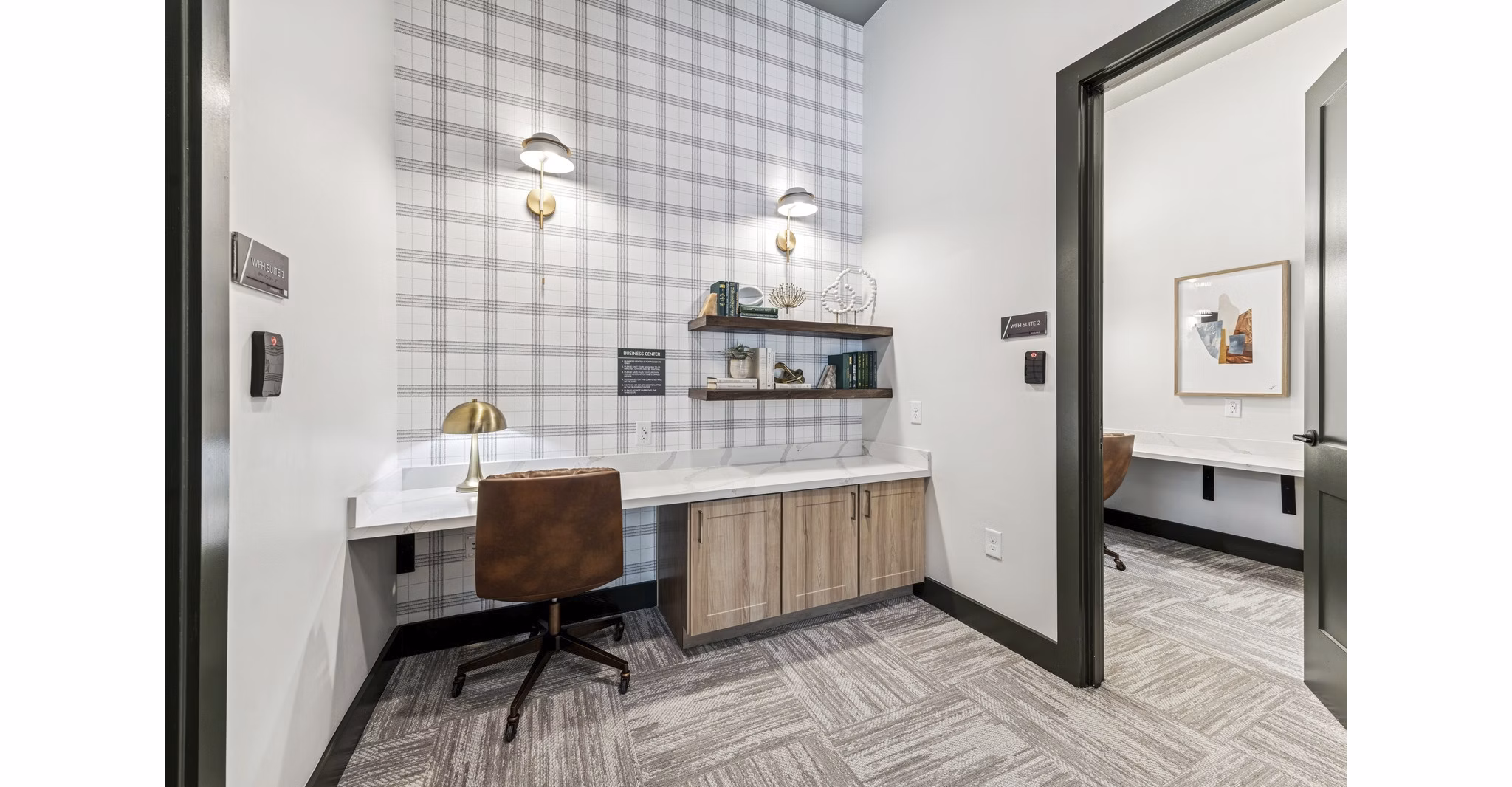 clubhouse business center at Ascend Morganton Park Apartments