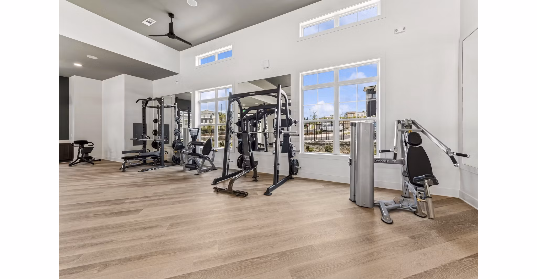 fitness center at Ascend Morganton Park Apartments
