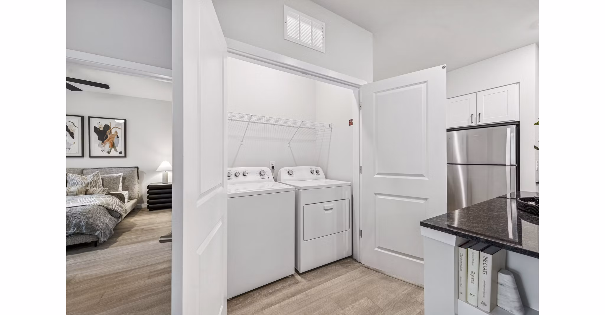 laundry room at Ascend Morganton Park Apartments
