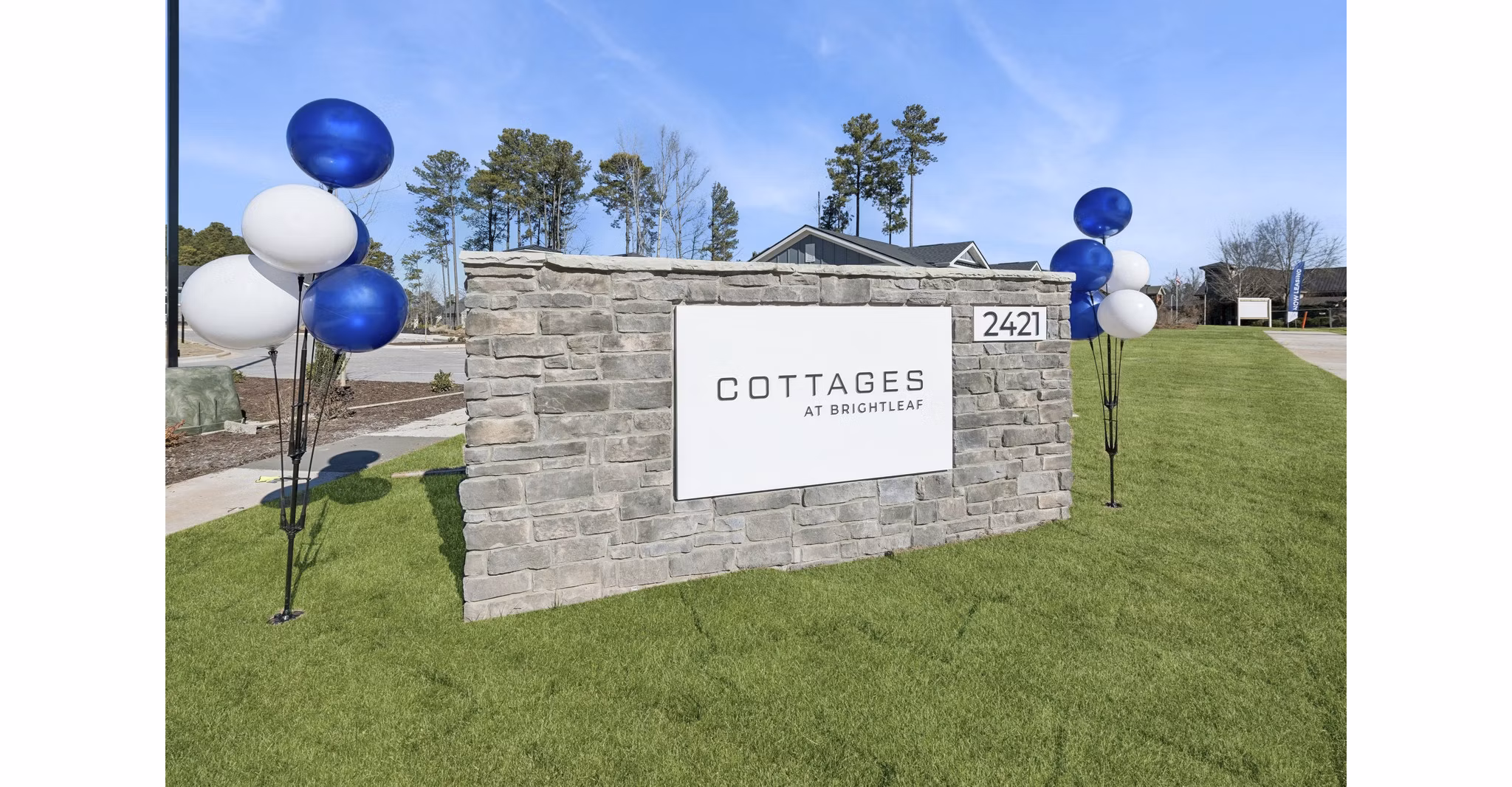 signage at Cottages at Brightleaf Apartments