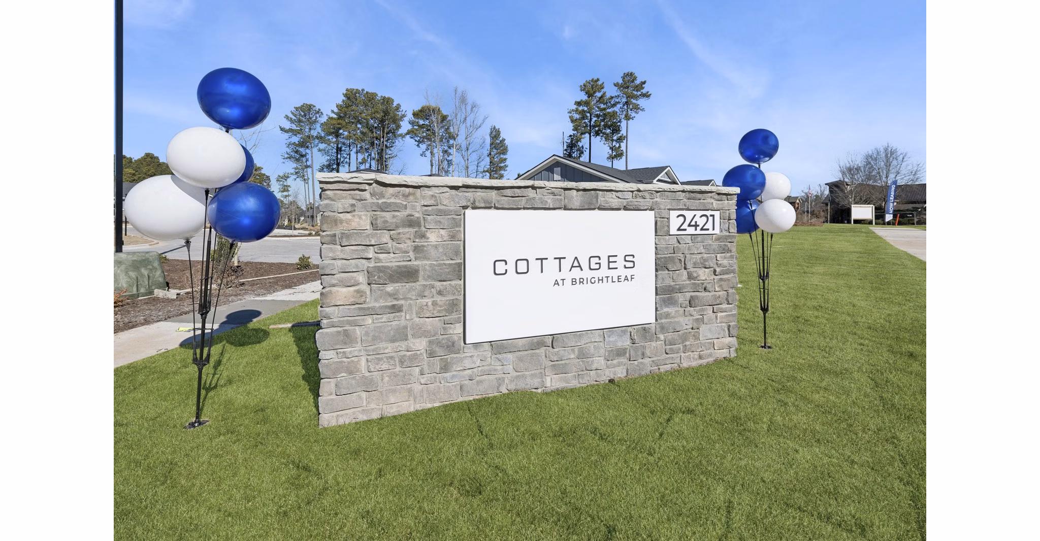 signage at Cottages at Brightleaf Apartments