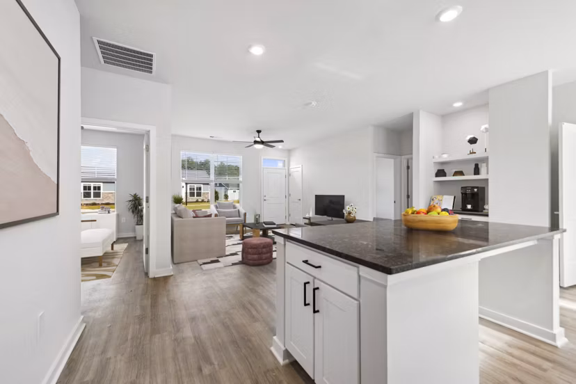 kitchen at Cottages at Brightleaf Apartments
