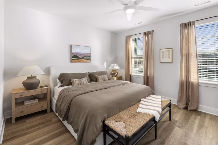 bedroom at Harmon Jefferson Village Apartments