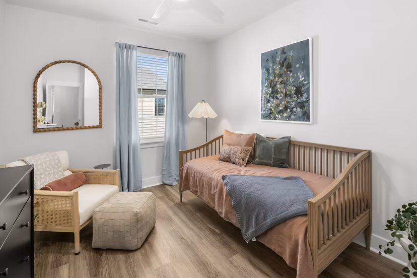 bedroom at Harmon Jefferson Village Apartments