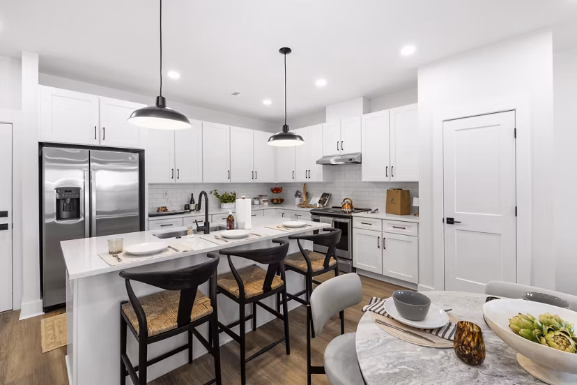 kitchen at Harmon Jefferson Village Apartments