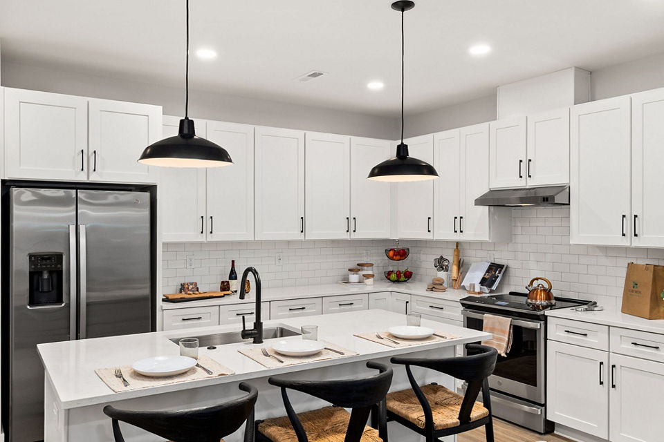 kitchen at Harmon Jefferson Village Apartments