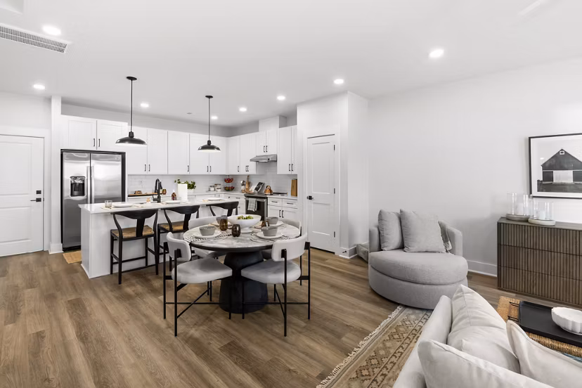 living room at Harmon Jefferson Village Apartments