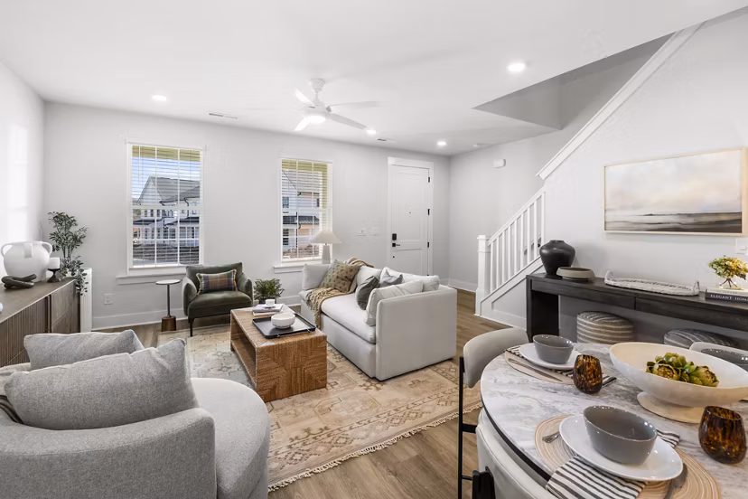 living room at Harmon Jefferson Village Apartments