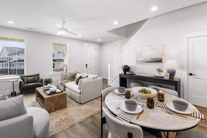 living room at Harmon Jefferson Village Apartments