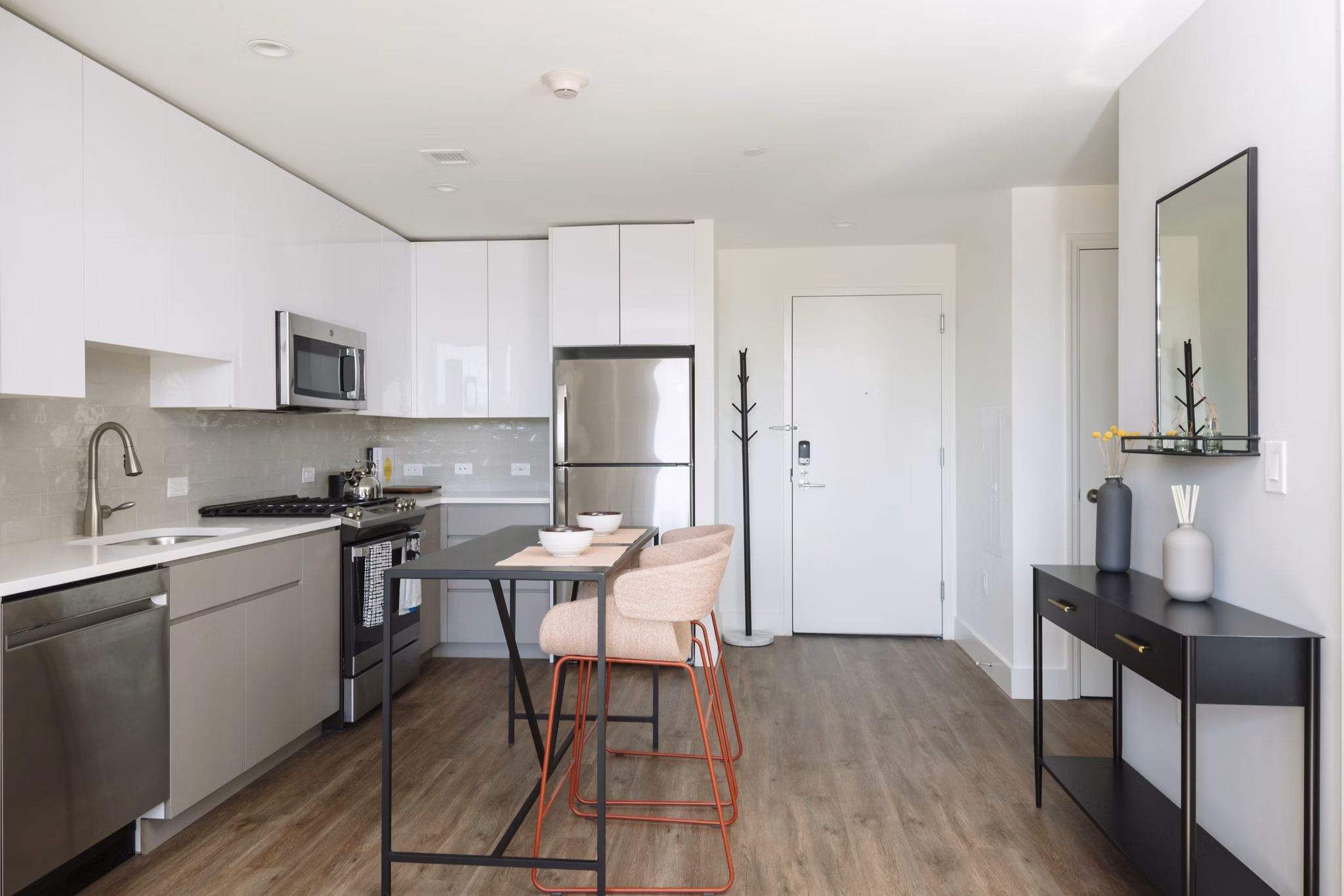 kitchen at Continuum 55 Apartments