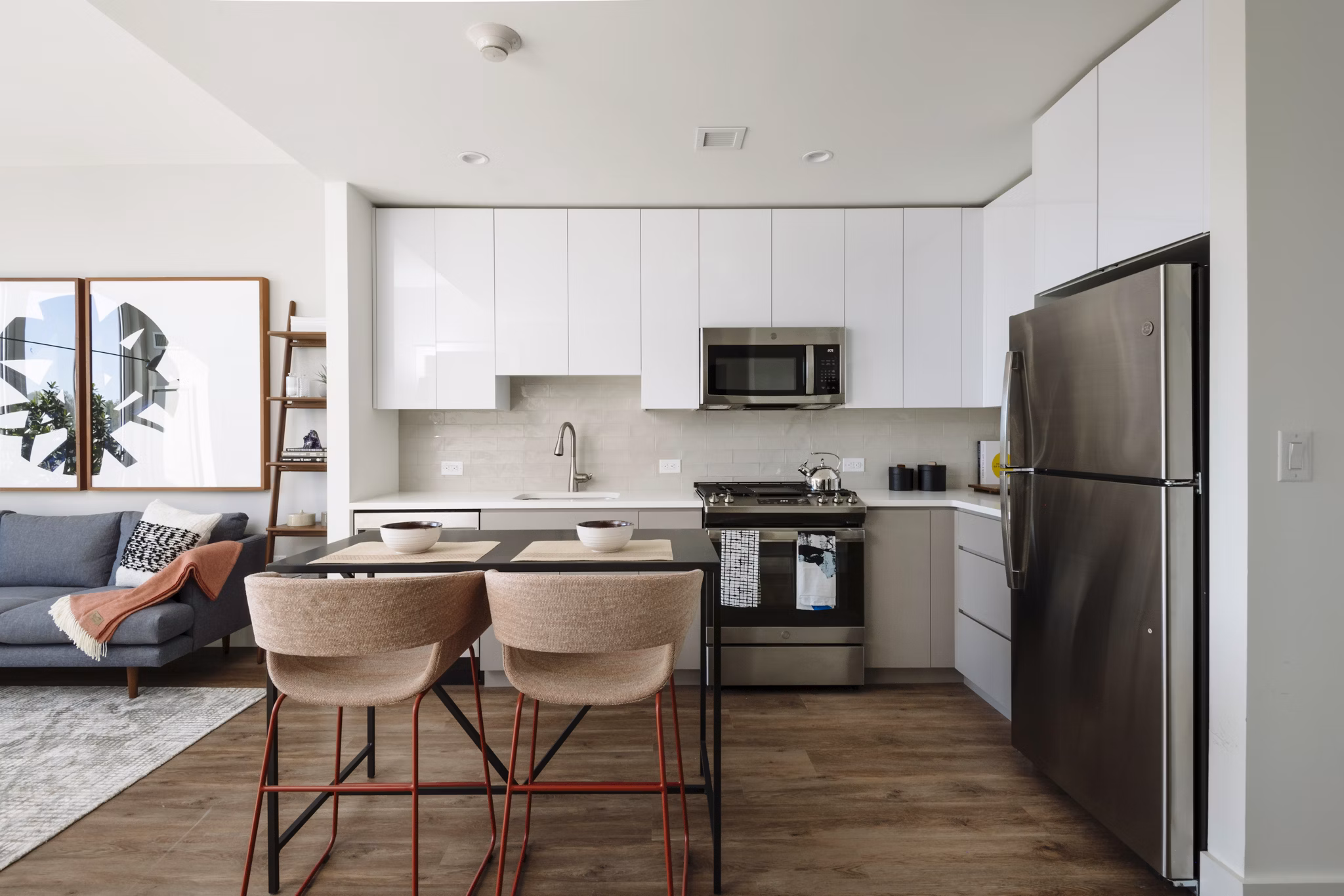 kitchen at Continuum 55 Apartments