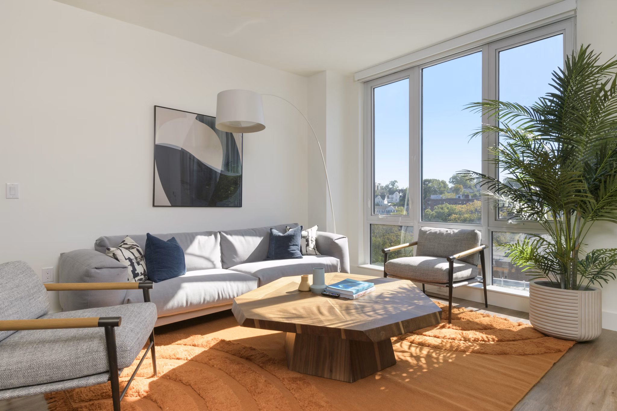 living room at Continuum 57 Apartments