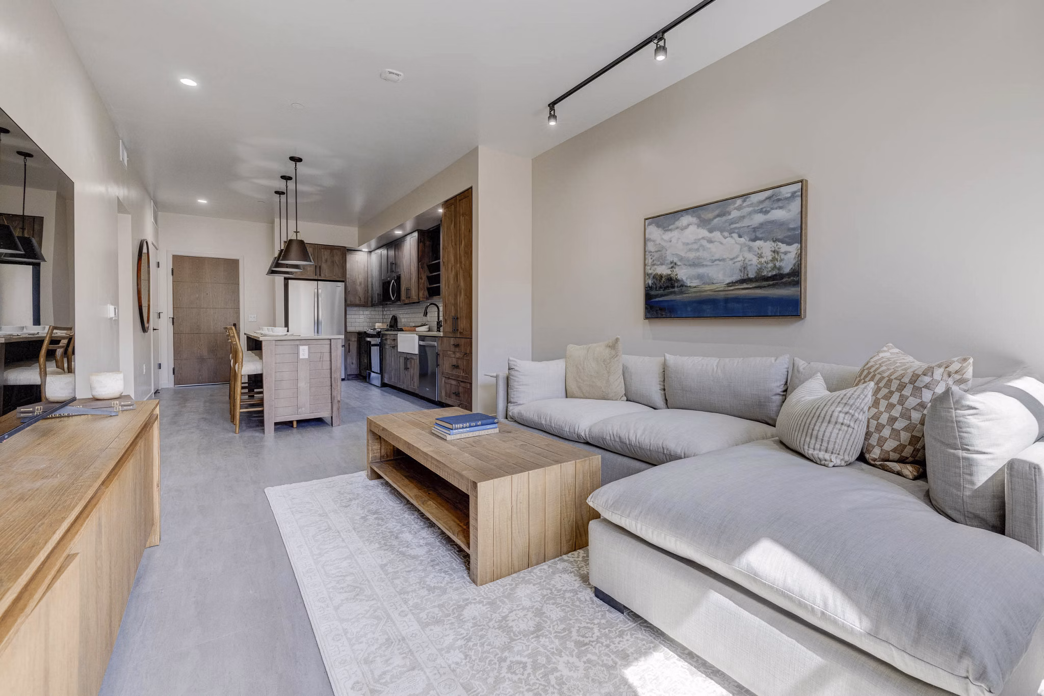 Living Room at Sanctuary Apartments