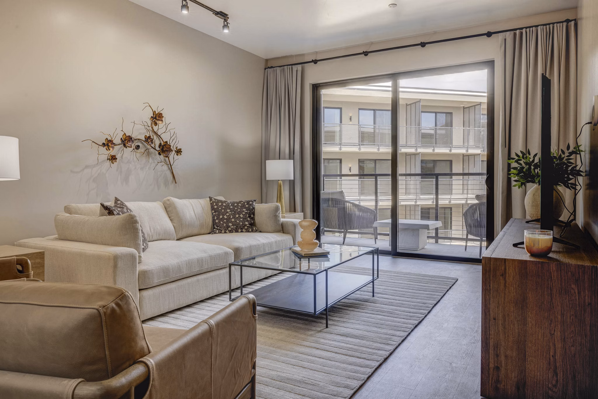 Living Room at Sanctuary Apartments