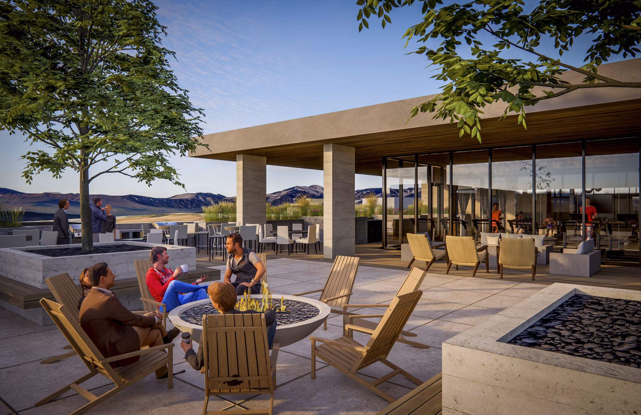 Patio at Sanctuary Apartments