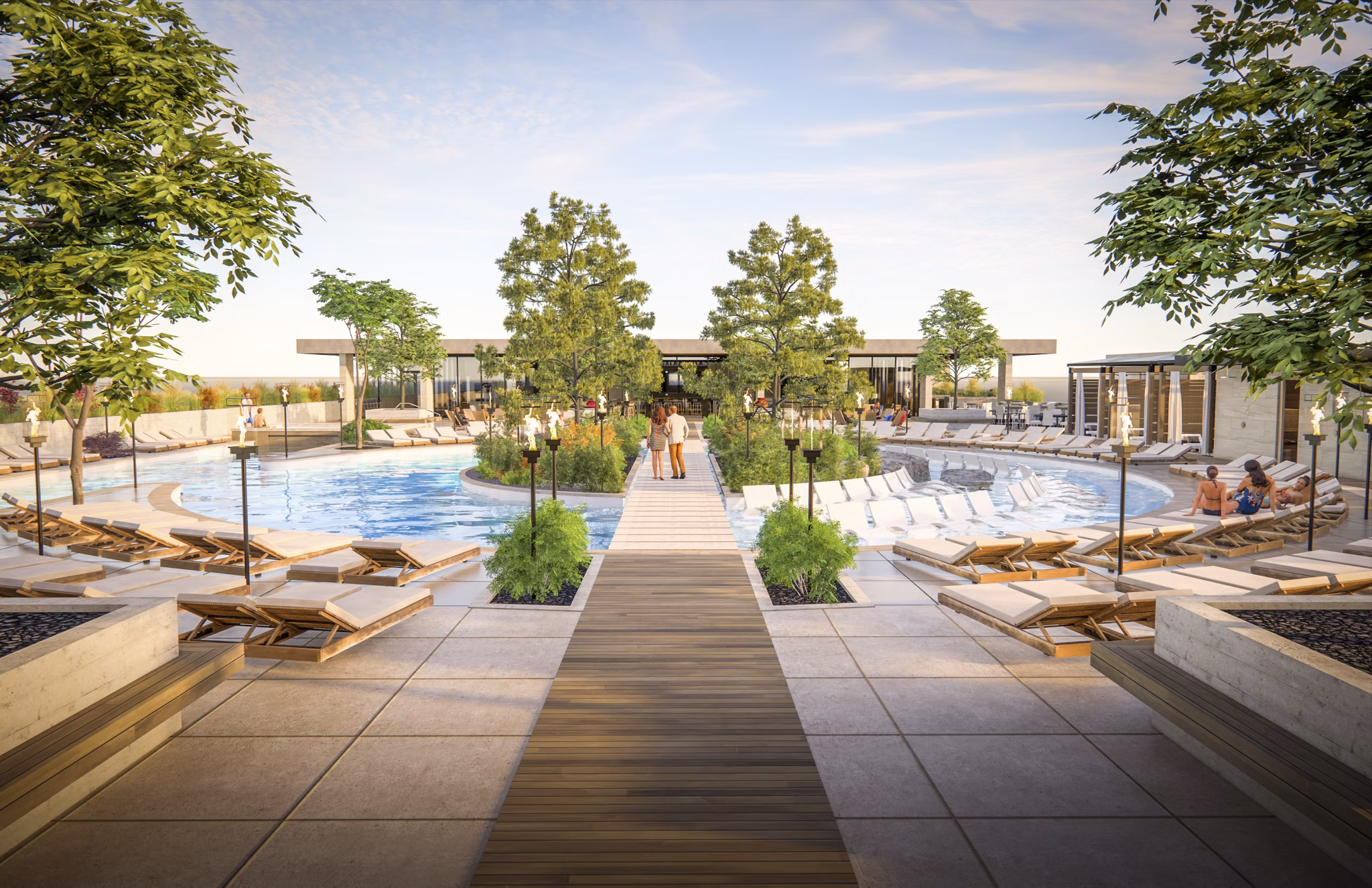 Pool at Sanctuary Apartments