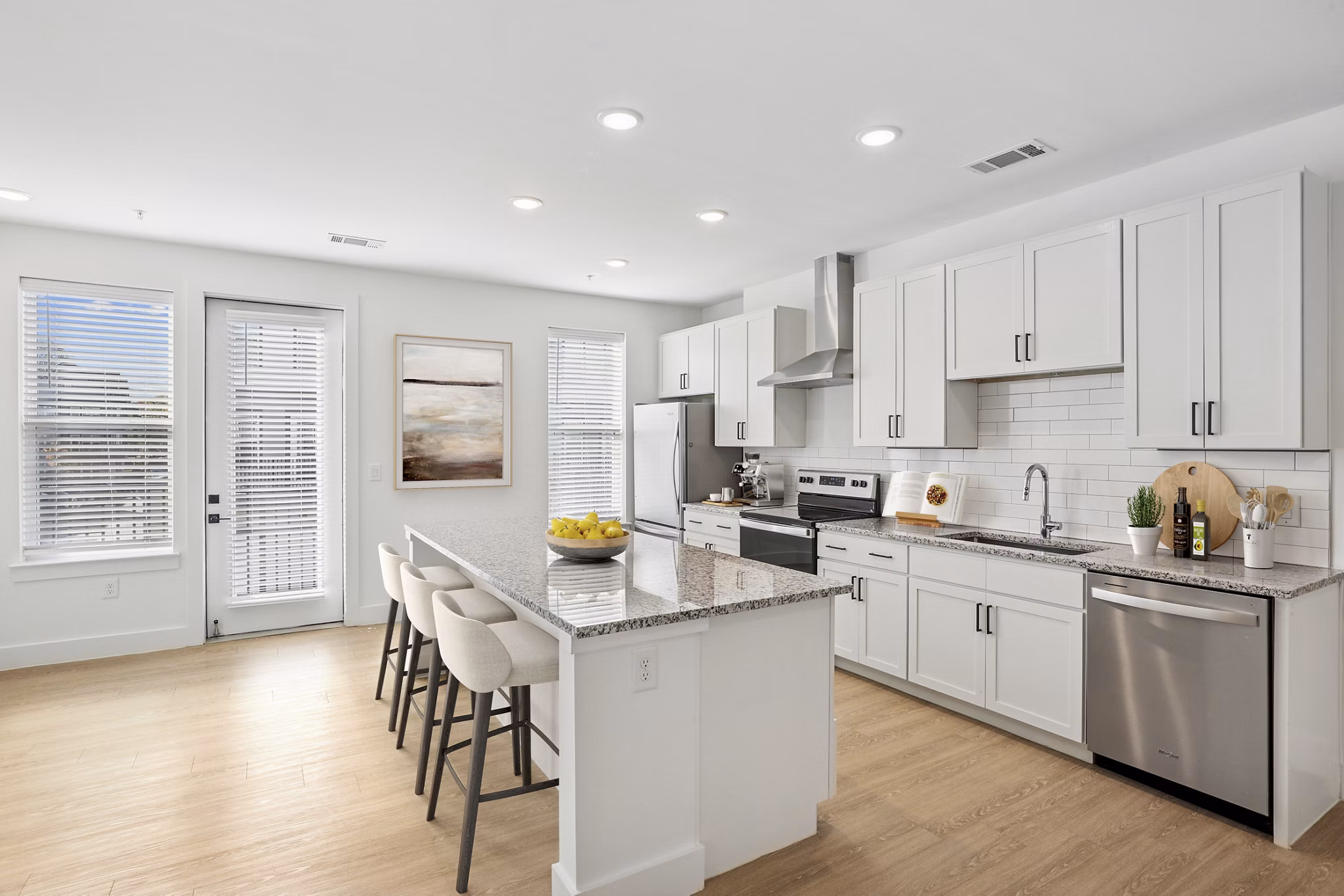 kitchen at Ainsworth Apartments
