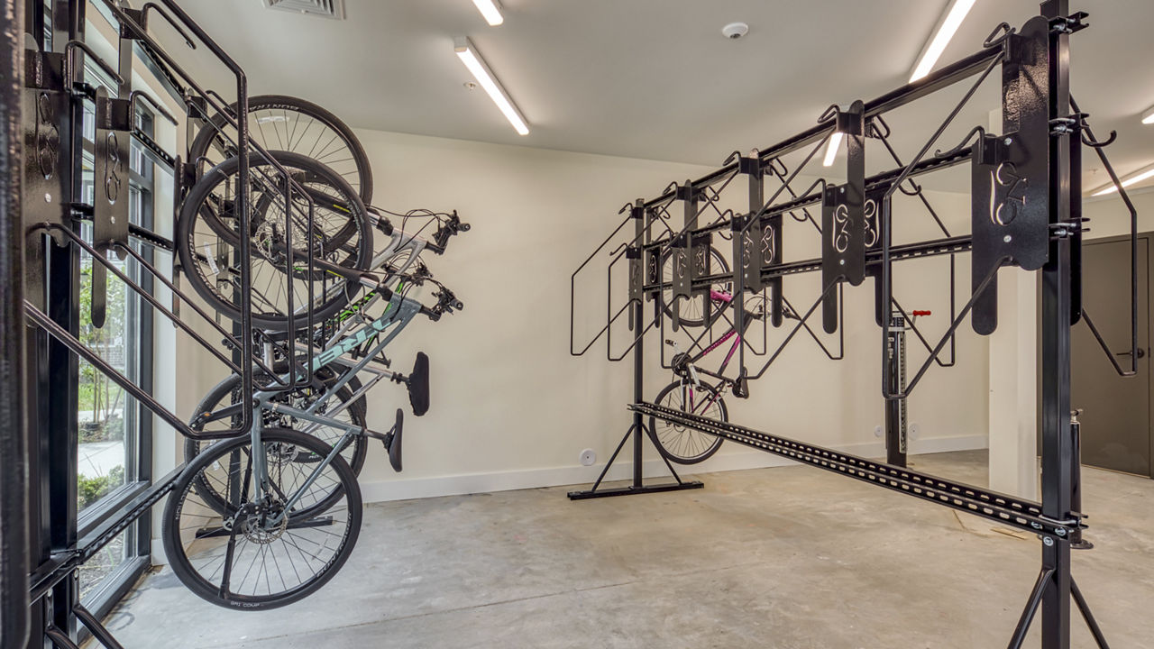 Bike room at Ainsworth