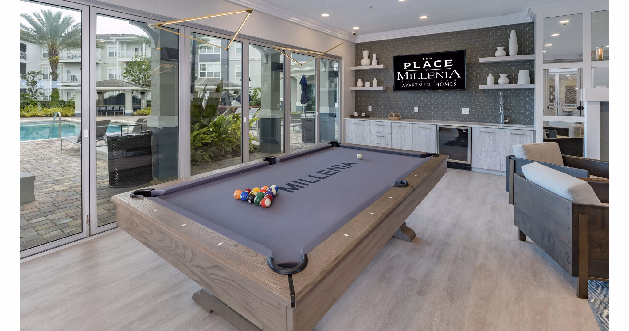 clubhouse at The Place on Millenia Apartments