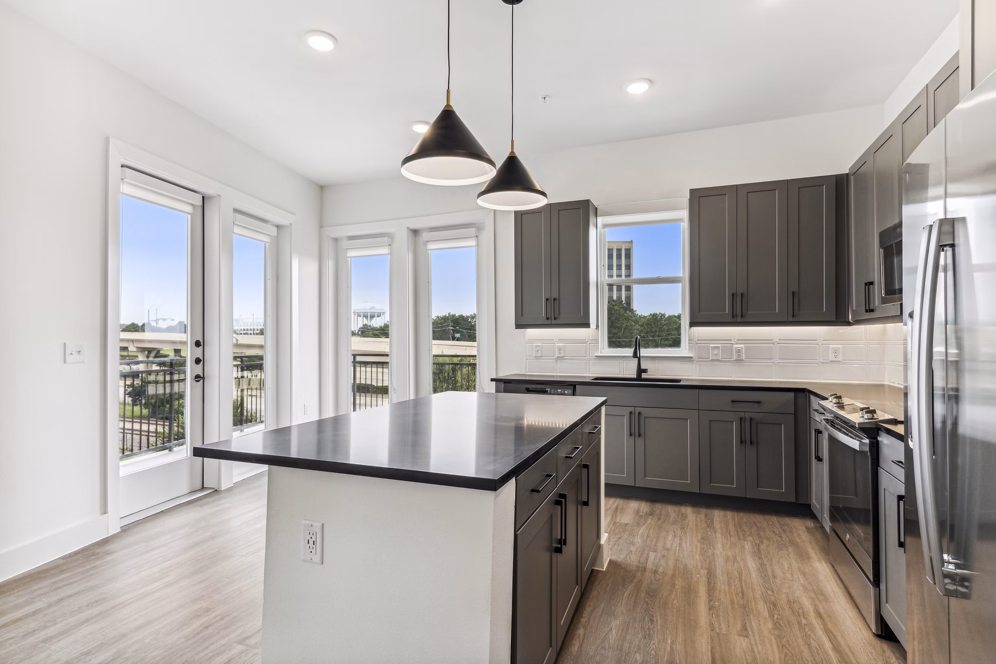 kitchen at Ovation at Galatyn Park Apartments