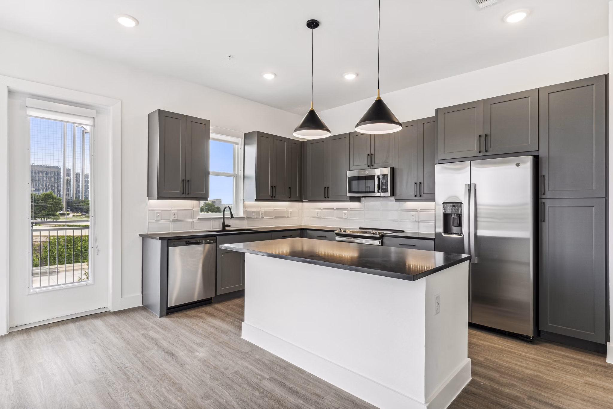 kitchen at Ovation at Galatyn Park Apartments