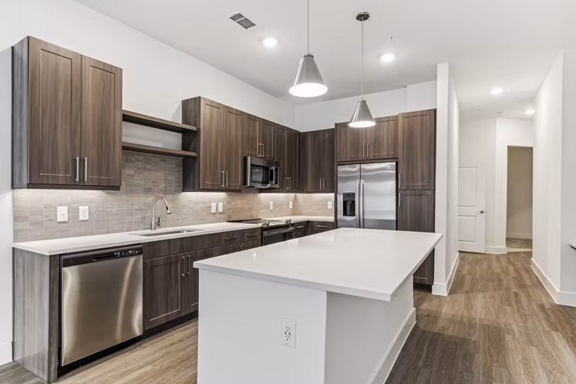kitchen at Ovation at Galatyn Park Apartments