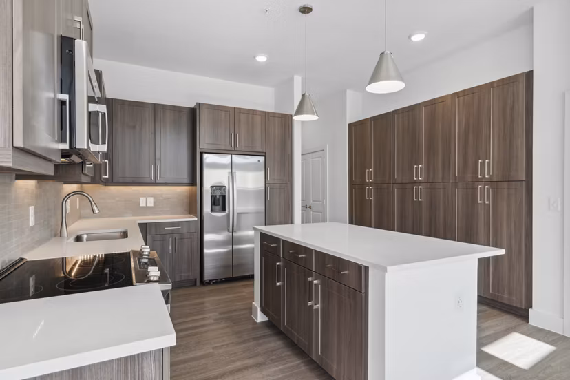 kitchen at Ovation at Galatyn Park Apartments