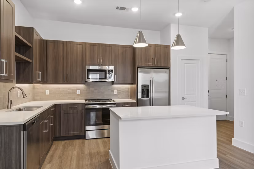 kitchen at Ovation at Galatyn Park Apartments