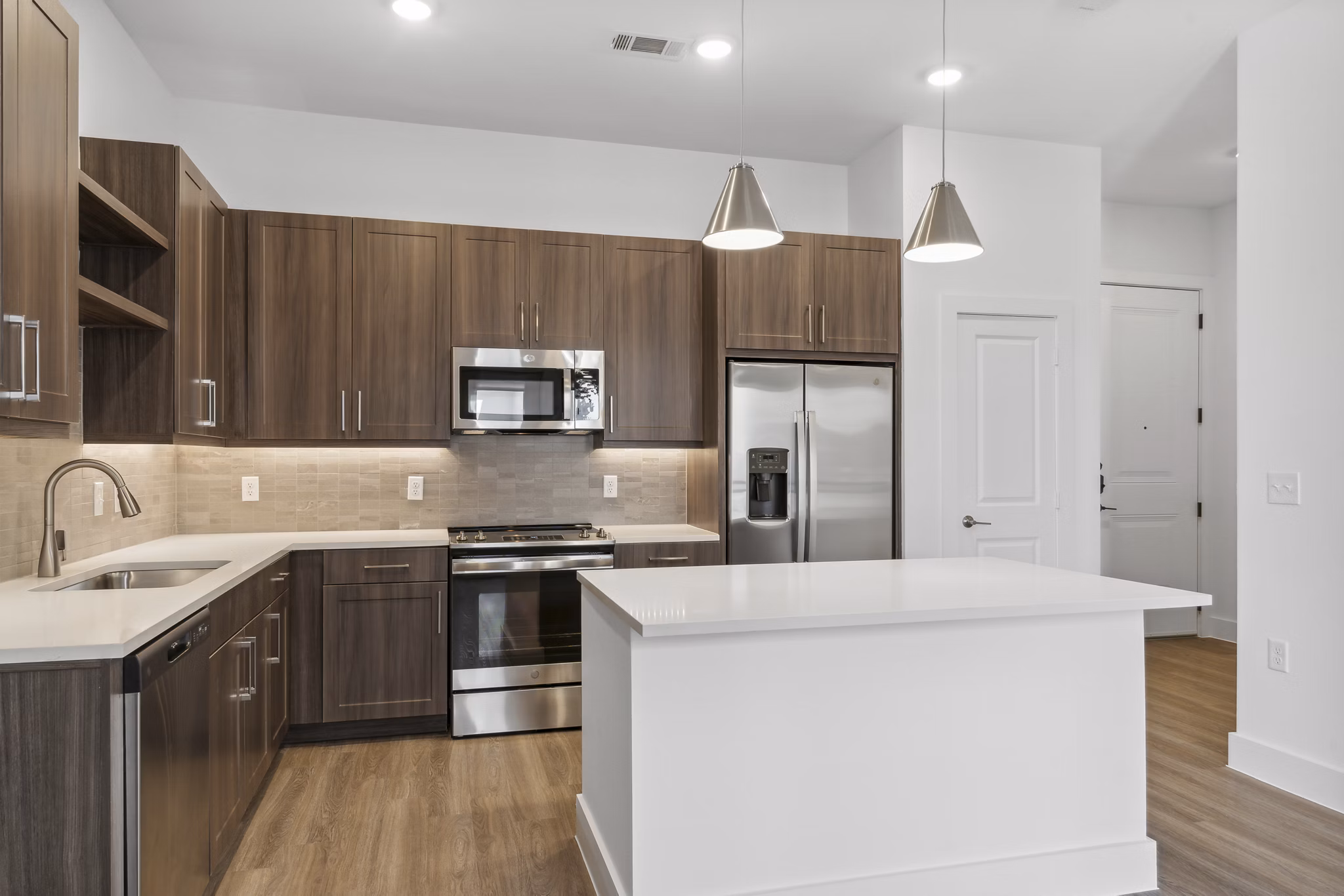kitchen at Ovation at Galatyn Park Apartments