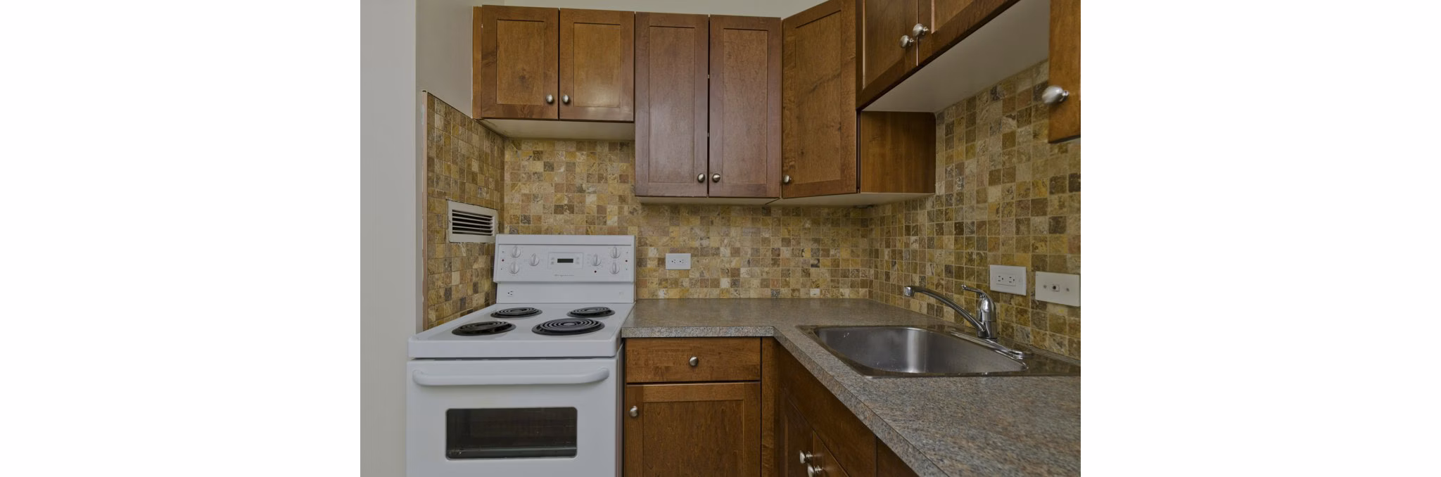 kitchen at River Heights Apartments