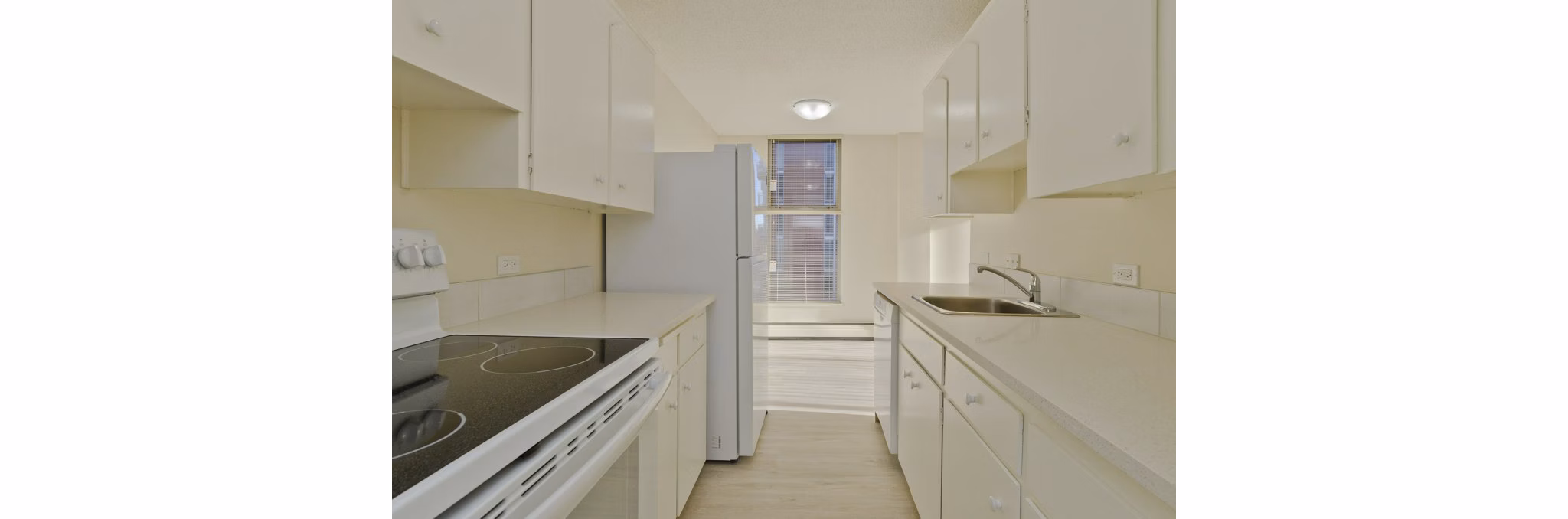 kitchen at River Heights Apartments