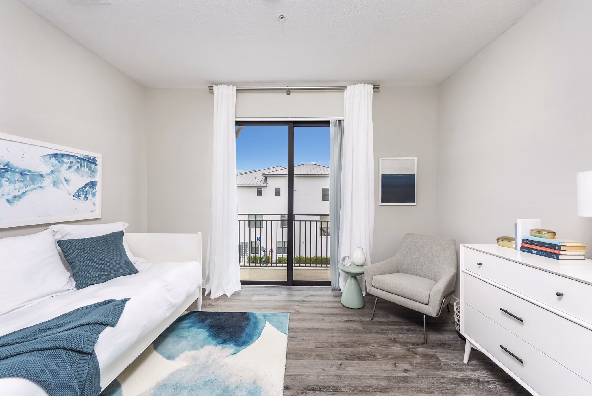 living room at Pines Garden at City Center Apartments