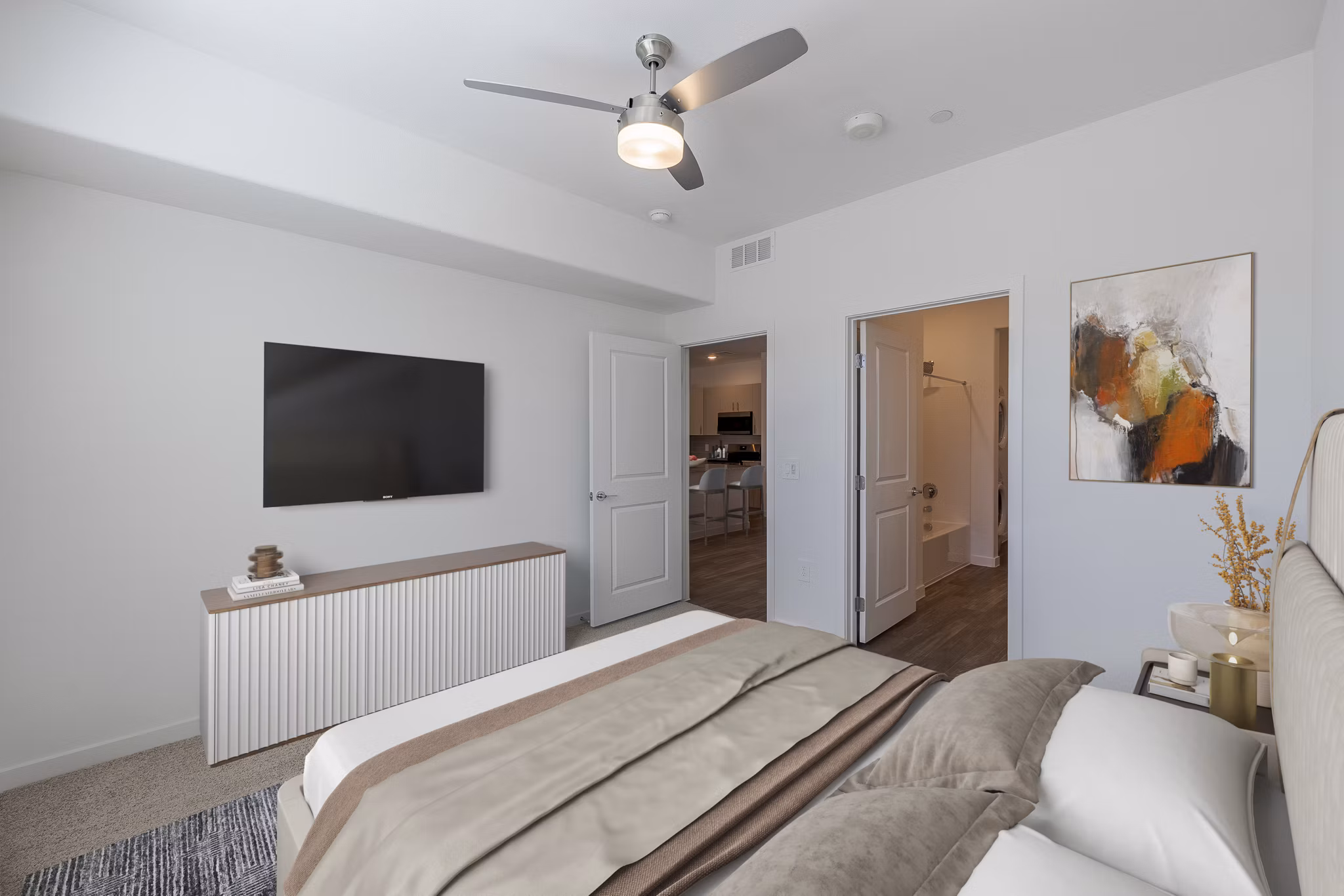 bedroom at Ascend Heartland Apartments