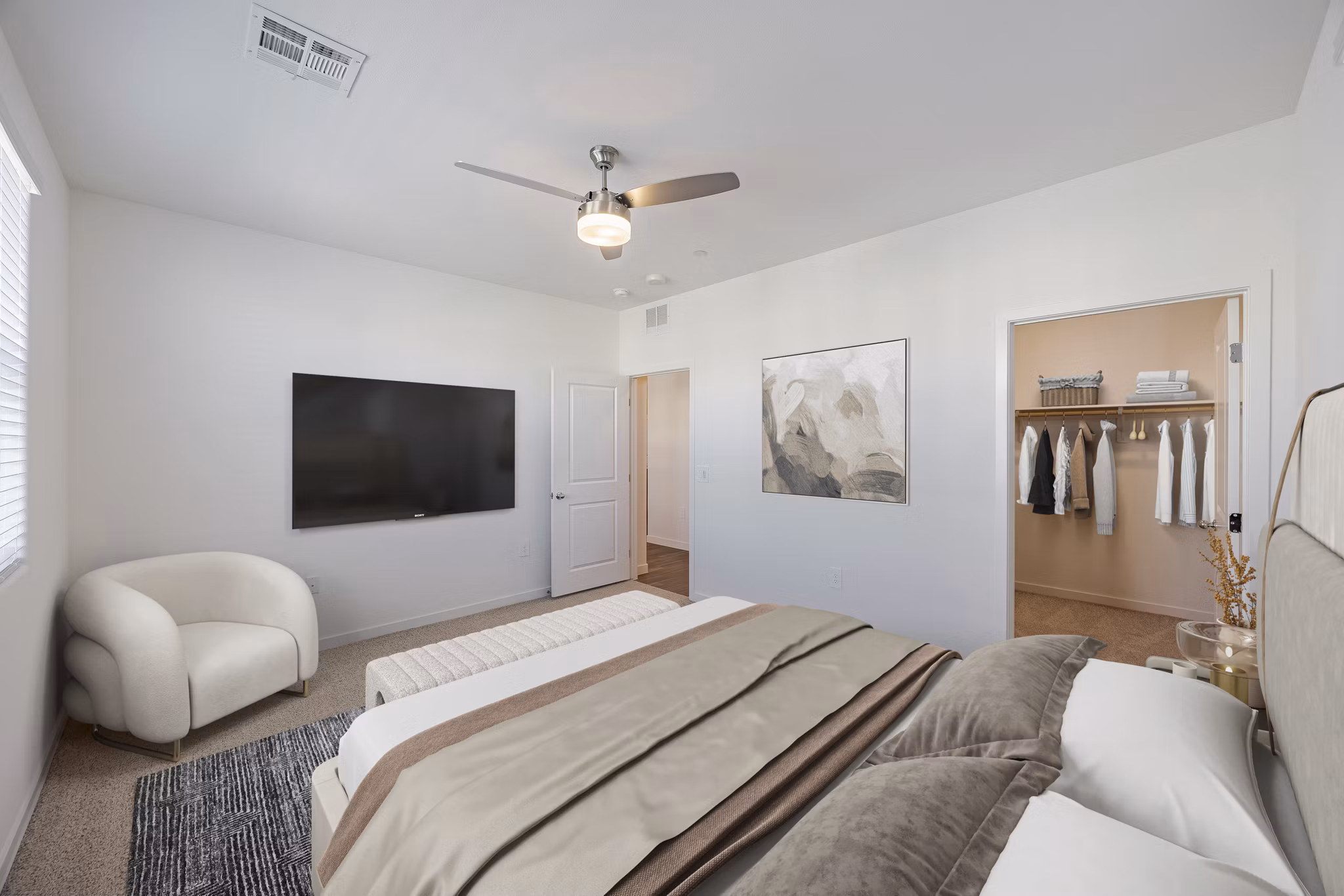 bedroom at Ascend Heartland Apartments