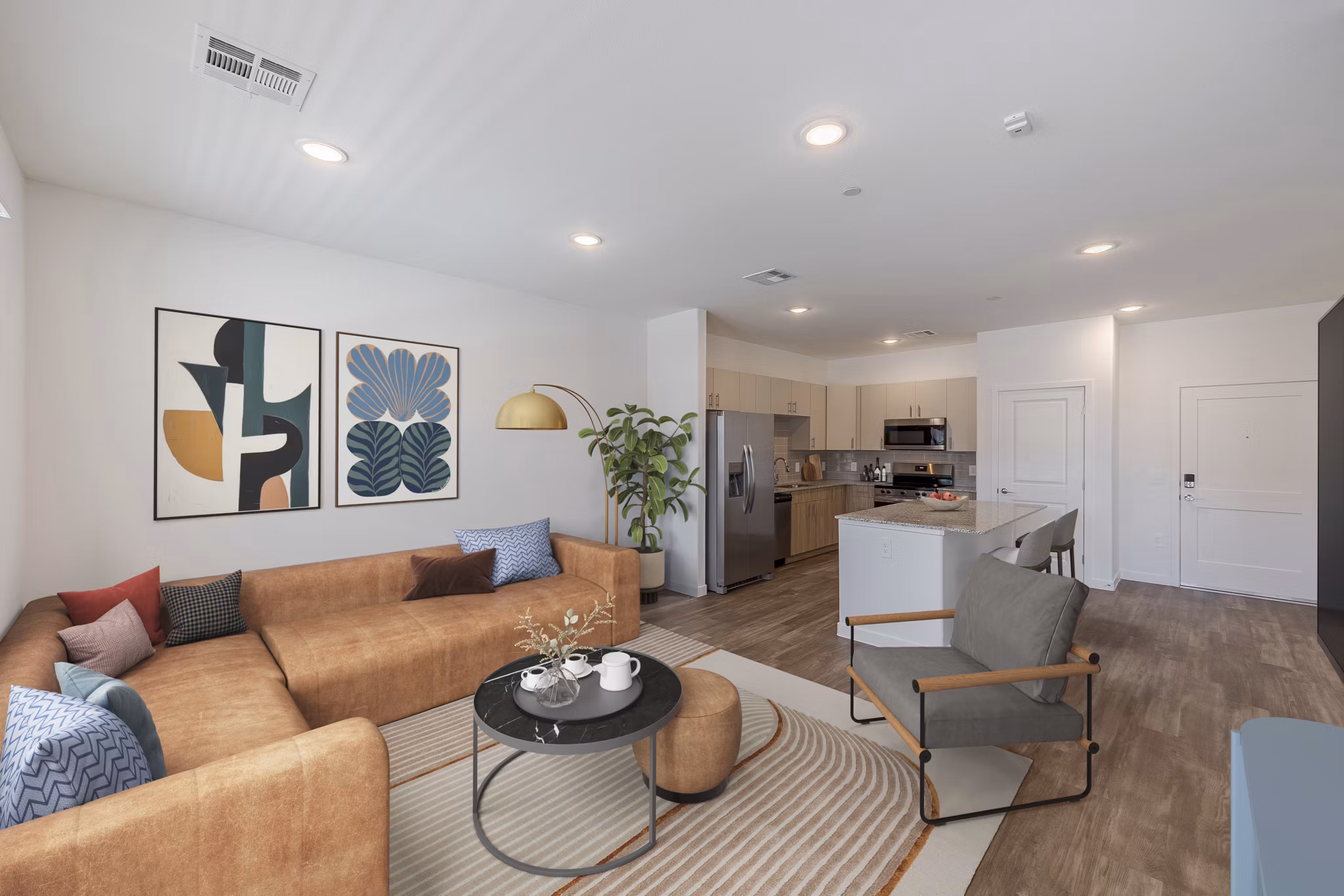 living room at Ascend Heartland Apartments